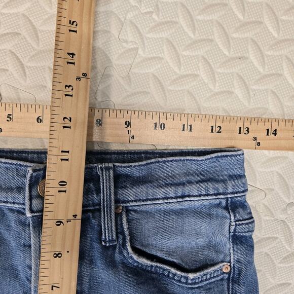 Mother Jeans Womens 26 The Tomcat Ankle Fray From Out Of Town High Rise Straight - Picture 11 of 13